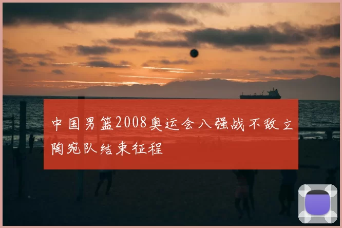 中国男篮2008奥运会八强战不敌立陶宛队结束征程